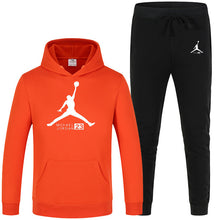 Load image into Gallery viewer, 23 JORDAN Autumn winter Hot Sale Men's Sets Hoodie+pants 2 Pieces Sets Casual Tracksuit Male Sportswear Gyms Fitness Sweatpants