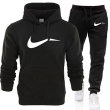 Load image into Gallery viewer, 2019 New Fashion Men Hoodies Suits Brand Tracksuit Men Hip Hop Sweatshirts+Sweatpants Autumn Winter Fleece Hooded Pullover