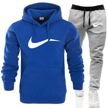 Load image into Gallery viewer, 2019 New Fashion Men Hoodies Suits Brand Tracksuit Men Hip Hop Sweatshirts+Sweatpants Autumn Winter Fleece Hooded Pullover